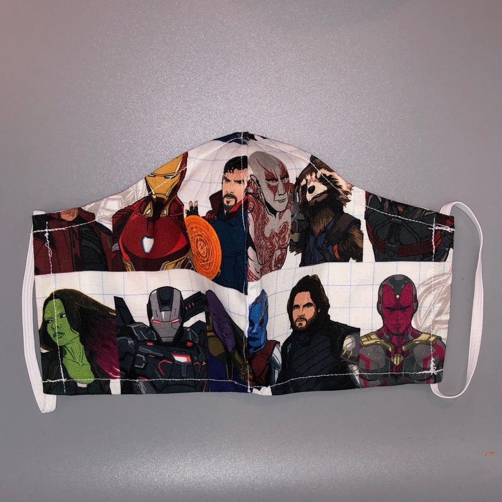 Marvel comics avengers fabric face mask
